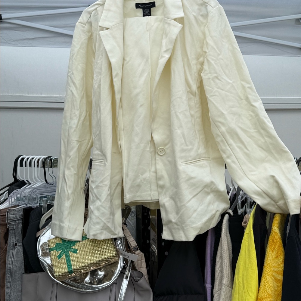 Ashley Stewart Cream Blazer